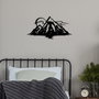 Wallity Mountain 25 Escultura de pared de metal negra